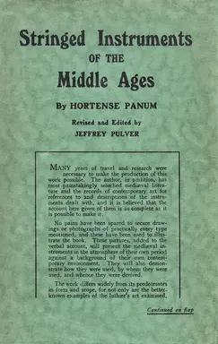 The stringed instruments of the Middle Ages: Their evolution and development