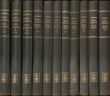 Opernlexikon/Opera catalogue/Lexique des opéras/Dizionario operistico